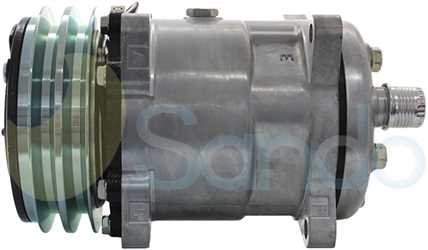 SAC38028 SIDE SANDEN Type 12V 2Ribs SD5H14