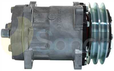 SAC52001 SIDE SANDEN Type 12V 2Ribs SD7H15