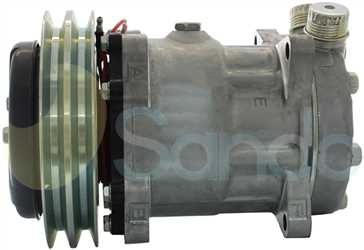 SAC52013 SIDE SANDEN Type 12V 2Ribs SD7H15