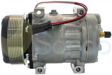 SAC52086 SIDE SANDEN Type 12V 8Ribs SD7H15