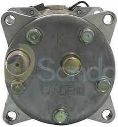 SAC52128 BACK SANDEN Type 12V 2Ribs SD5H11