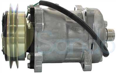 SAC61601 SIDE SANDEN Type 24V 1Ribs SD7H15