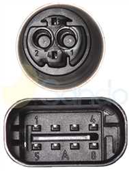 SAC66011 PLUG SANDEN Type 24V SHS33