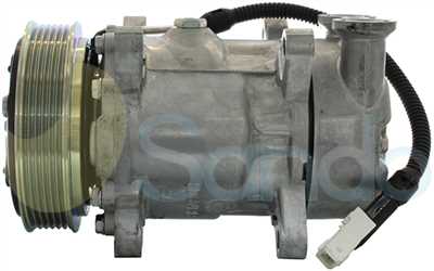 SAC70020 SIDE SANDEN Type 12V 6Ribs SD6V12