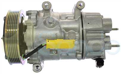 SAC70027 SIDE SANDEN Type 12V 6Ribs SD6C12