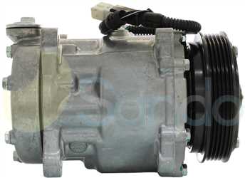 SAC70041 SIDE SANDEN Type 12V 5Ribs SD7V12