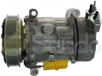 SAC70054 SIDE SANDEN Type 12V 6Ribs SD6V12
