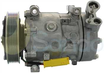 SAC70066 SIDE SANDEN Type 12V 6Ribs SD7V16