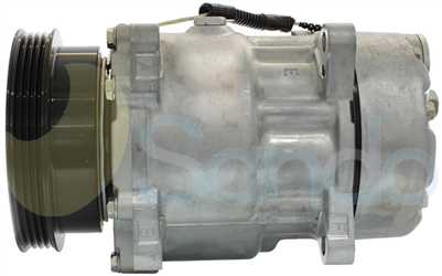 SAC71046 SIDE SANDEN Type 12V 4Ribs SD7V16 