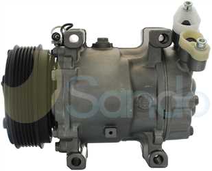 SAC71081 SIDE SANDEN Type 12V 6Ribs SD6V12