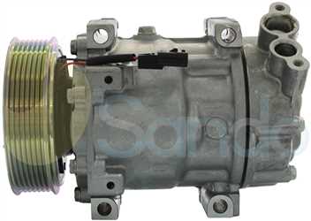 SAC71118 SIDE SANDEN Type 12V 7/8Ribs SD7V16