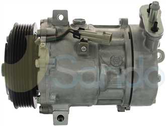 SAC72057 SIDE SANDEN Type 12V 6Ribs SD7V16
