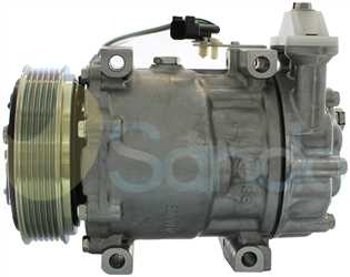 SAC72132 SIDE SANDEN Type 12V 6Ribs SD7V16