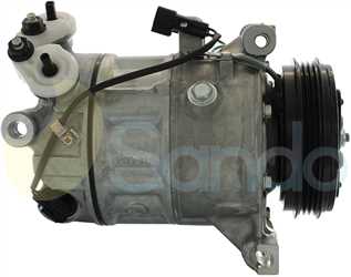 SAC72136 SIDE SANDEN Type 12V 3Ribs PXC16