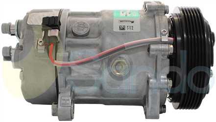 SAC73100 SIDE SANDEN Type 12V 6Ribs SD7V16