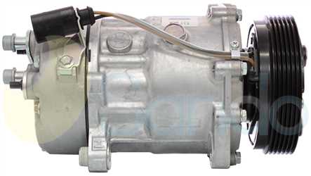 SAC73102 SIDE SANDEN Type 12V 6Ribs SD7V16
