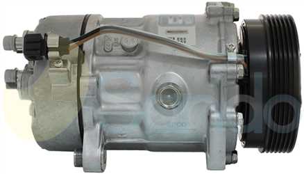 SAC73104 SIDE SANDEN Type 12V 6Ribs SD7V16