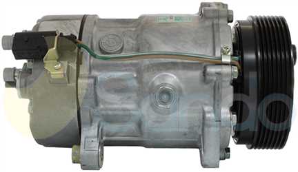 SAC73108 SIDE SANDEN Type 12V 7Ribs SD7V16
