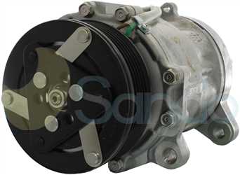 SAC73128 FRONT SANDEN Type 12V 6Ribs SD6V12