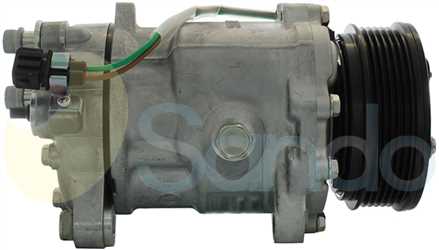 SAC73128 SIDE SANDEN Type 12V 6Ribs SD6V12