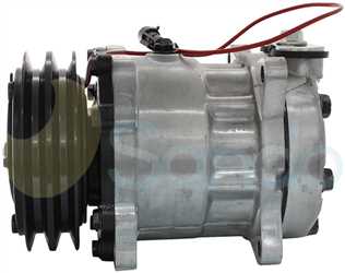 SAC74002 SIDE SANDEN Type 12V 2Ribs SD7H13