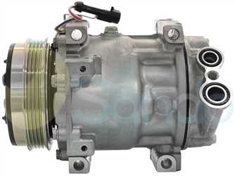 SAC74040 SIDE SANDEN Type 12V 4Ribs SD7V16