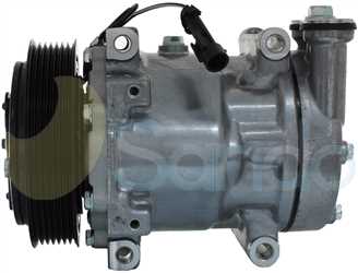 SAC74060 SIDE SANDEN Type 12V 7Ribs SD7V16