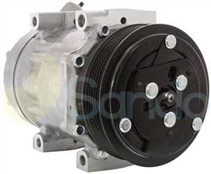 SAC74073 FRONT SANDEN Type 12V 6Ribs SD7V16