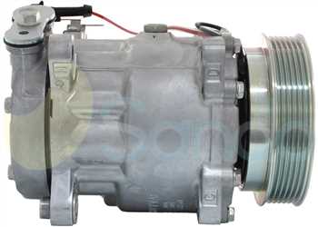 SAC74074 SIDE SANDEN Type 12V 6Ribs SD7V16 