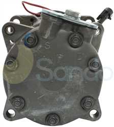 SAC74084 BACK SANDEN Type 12V 10Ribs SD7V16