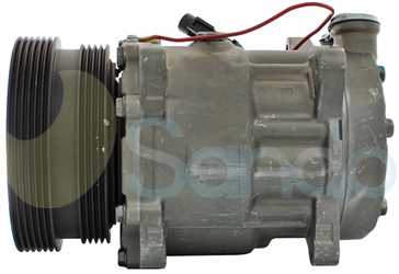 SAC74084 SIDE SANDEN Type 12V 10Ribs SD7V16