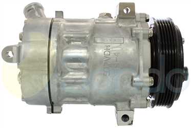 SAC77020 SIDE SANDEN Type 12V 5Ribs PXV16