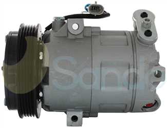 SAC77043 SIDE SANDEN Type 12V 5Ribs SD6V12