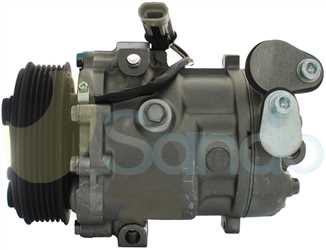 SAC77082 SIDE SANDEN Type 12V 6Ribs SD6V10 
