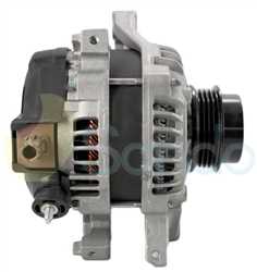 2040393 SIDE DENSO Type 12V 100Amp 4Ribs 