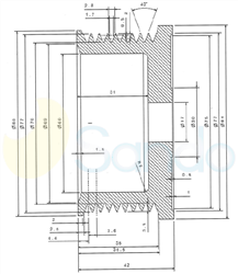 SCP10921 PLUG BOSCH Type PR9 17 mm 77 mm 42 mm 