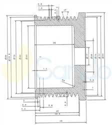 SCP10922 PLUG BOSCH Type PR11 17 mm 77 mm 49 mm 