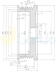 SCP10926 PLUG BOSCH Type PR7 17 mm 86 mm 34 mm 