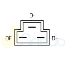 2010082 PLUG BOSCH Type 12V 45Amp 1Ribs 