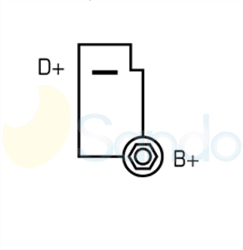 2021138 PLUG LETRIKA Type 12V 55Amp 1Ribs 