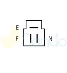 2040357 PLUG DENSO Type 12V 35Amp 1Ribs 