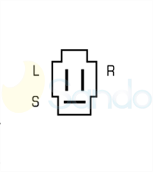 2020148 PLUG HITACHI Type 12V 60Amp 1Ribs 