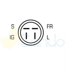 2040116 PLUG DENSO Type 12V 70Amp 5Ribs 