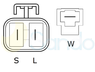 2035115 PLUG MITSUBISHI Type 12V 70Amp 3Ribs 
