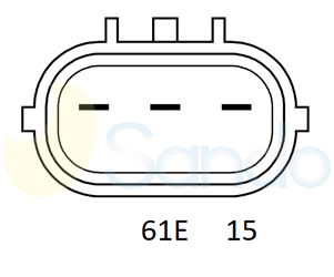 2040124 PLUG DENSO Type 12V 90Amp 5Ribs 
