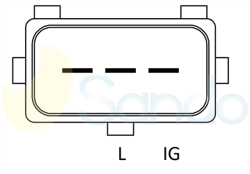 2010151 PLUG BOSCH Type 12V 120Amp 6Ribs 