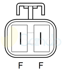 2035147 PLUG MITSUBISHI Type 12V 90Amp 6Ribs 
