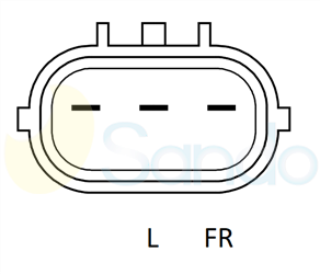 2041119 PLUG POONGSUNG Type 12V 130Amp 6Ribs 
