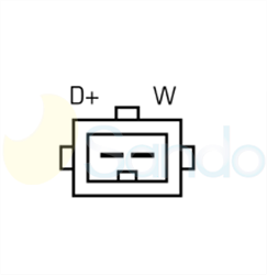 2010102 PLUG BOSCH Type 12V 90Amp 6Ribs 