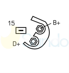 2010351 PLUG BOSCH Type 12V 150Amp 6Ribs 